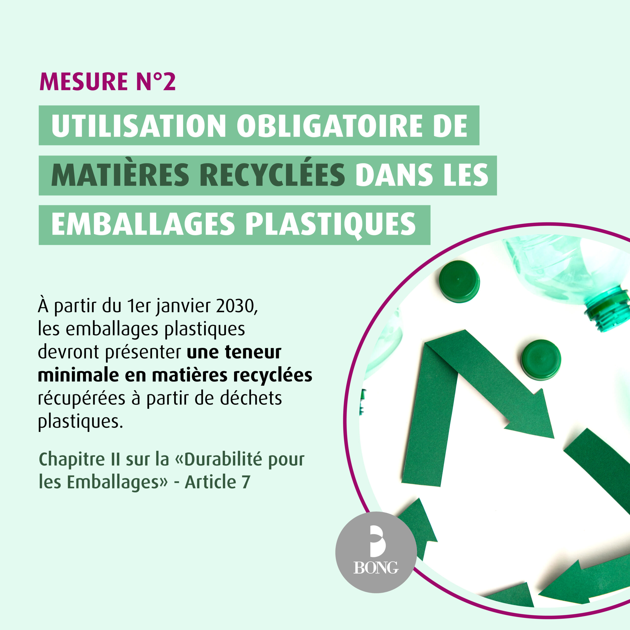 Utilisation obligatoire de matières recyclées dans les emballages plastiques PPWR